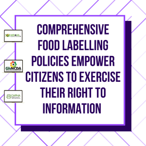 Front of Pack Labelling Policy Campaign Messages